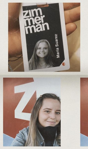 Credencial de Mafer en Zimmerman Advertising